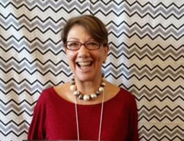 Harriet Warshaw laughing